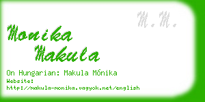 monika makula business card